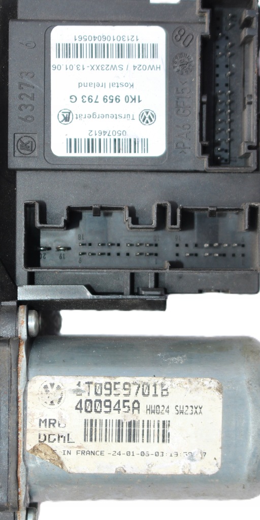 фото №9, Двигун підйому скло, перед, ліва, 1t0959701b, 1k0959793g, vw touran