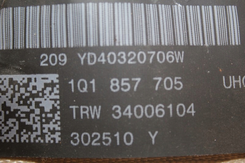 фото №5, Vw eos 1q0 ремені безпеки передні лівий правий