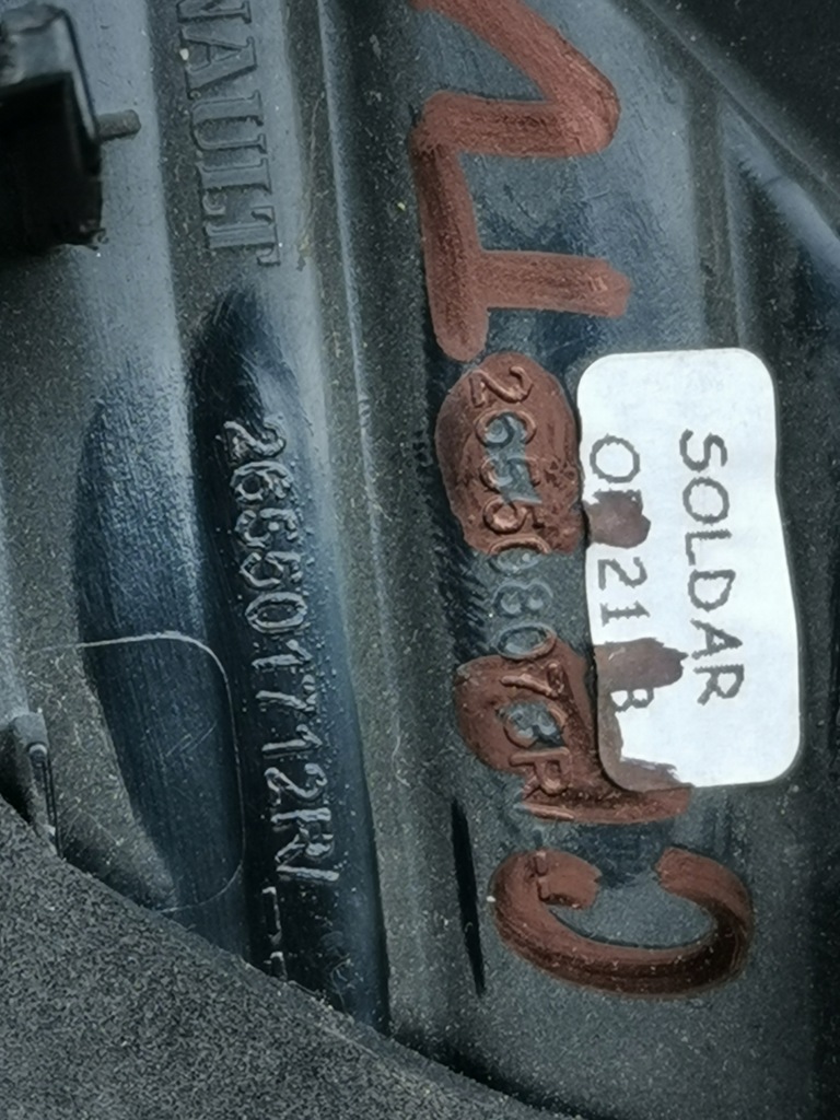 фото №7, Лампа задняя правая w крышка renault captur 12-