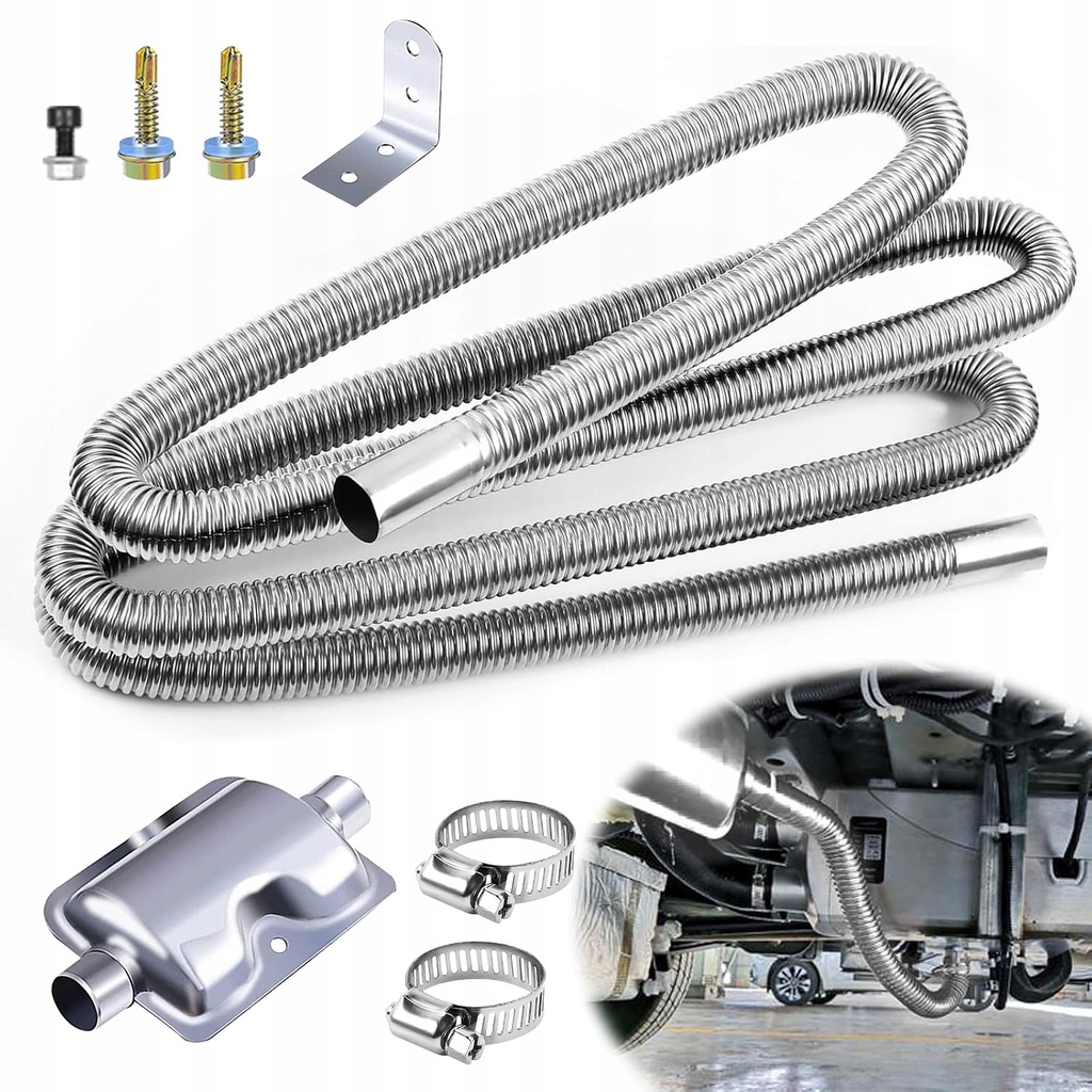 фото №1, Wąż выпускной труба выхлопная выхлопных газов отопления стояночного 3m