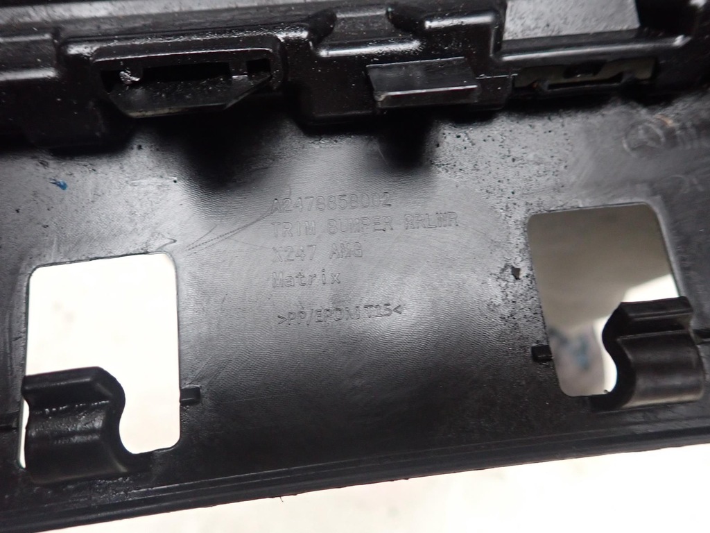 фото №11, Mercedes glb x247 amg 19- dół накладка спойлер бампера задняя задний pdc