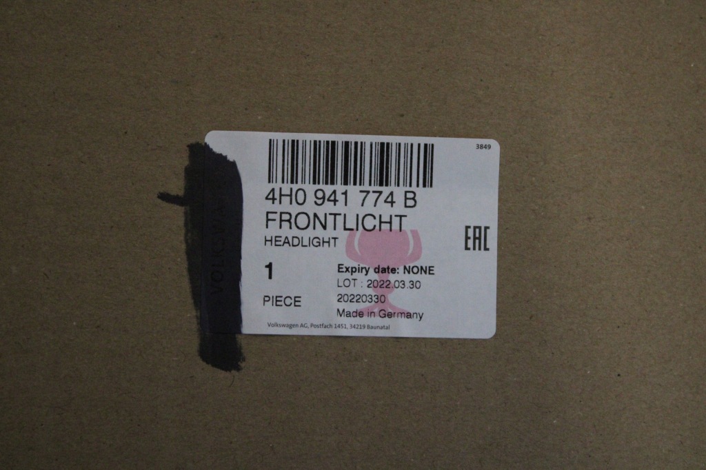 Новая оригинал  фара full led правый перед audi a8 d4 4h0941774b Доставка