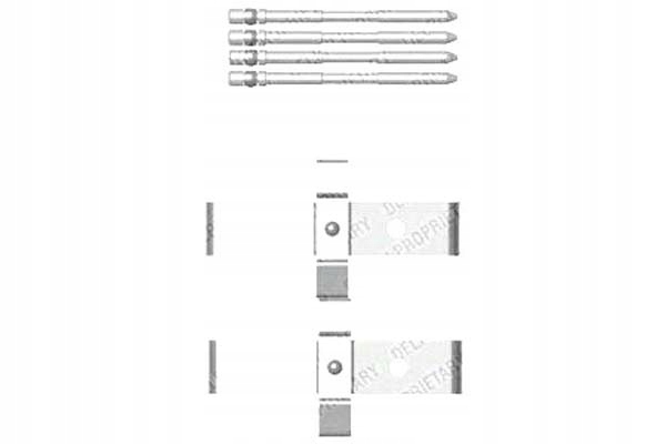 фото №1, Delphi набор монтажный тормозных колодок alfa romeo 159 bre