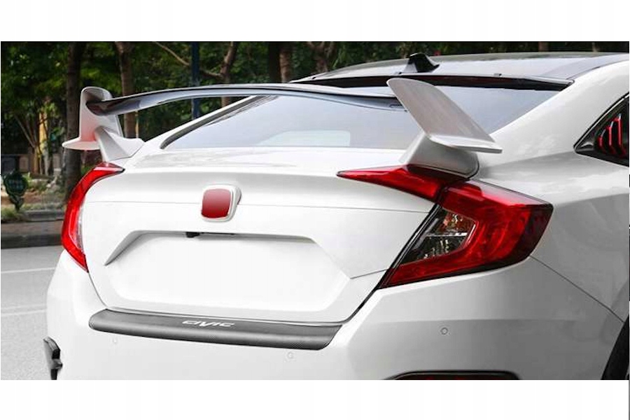 фото №8, Спойлер na крышка do honda civic x 10 sedan 2015-2021 abs чёрный mat sobmart