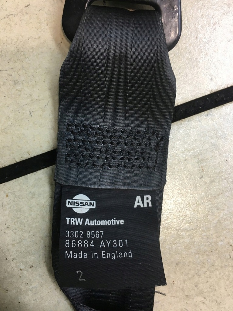 фото №5, Pas безпеки правий перед micra k12 86884ay30