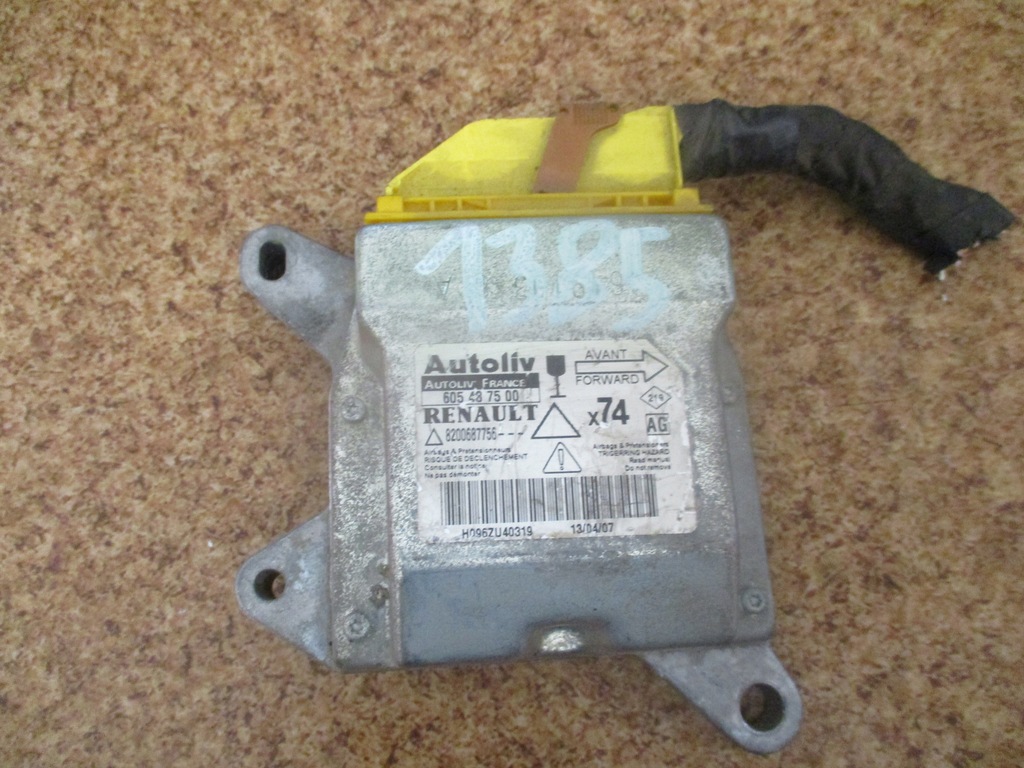 фото №1, Модуль датчик air bag renault laguna ii 8200687756
