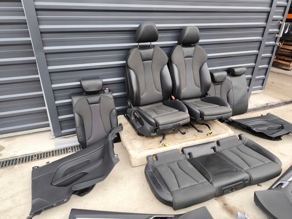 фото №13, Сидіння сидіння комплект audi a3 8v 3-двері шкіра+ матеріал s line 2 !!!