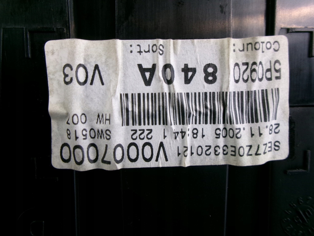 фото №5, Seat toledo iii 2.0tdi счетчик приборы 5p0920840a 348tys