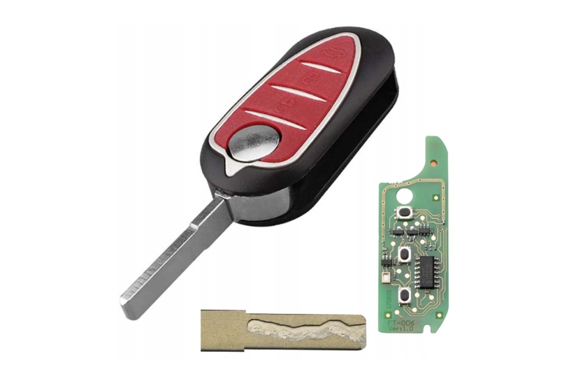 фото №1, Ключ alfa romeo giulietta + фрезеровка 433mhz