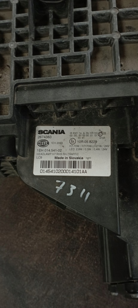 фото №9, Фара лампа scania s r ngs h7 2674382 2674383
