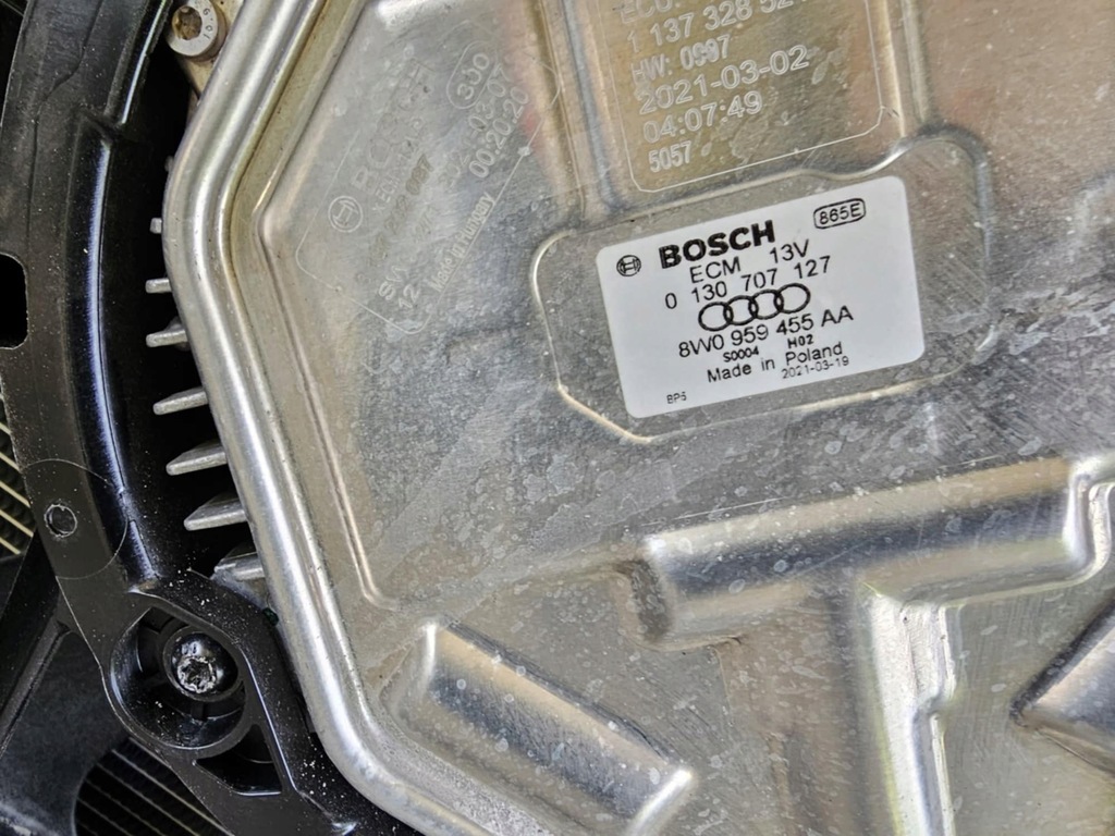 фото №8, Комплект радіатор вентилятори pas передній підсилювач балка audi rs7 4k