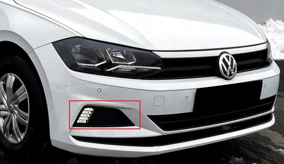 фото №14, Vw polo vi 17-21 решітка рамка протитуманної фари права 2g оригінальний номер