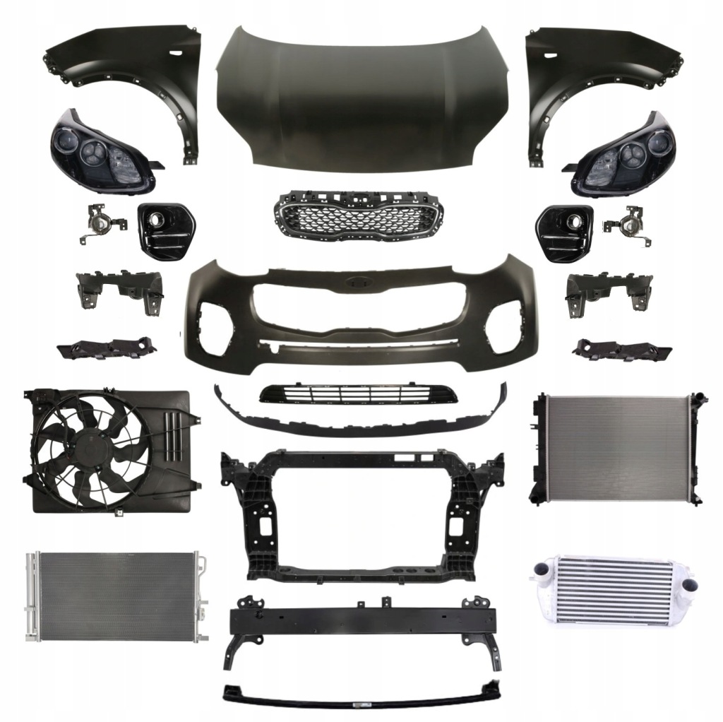 фото №1, Sportage iv 15-18 перед капот бампер pas крыло