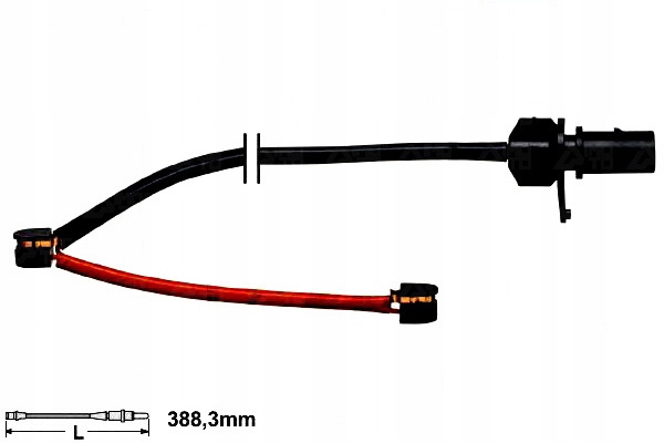 фото №2, Ate 24.8190-0017.2 контакт предупредительный, износ накладок тормозных