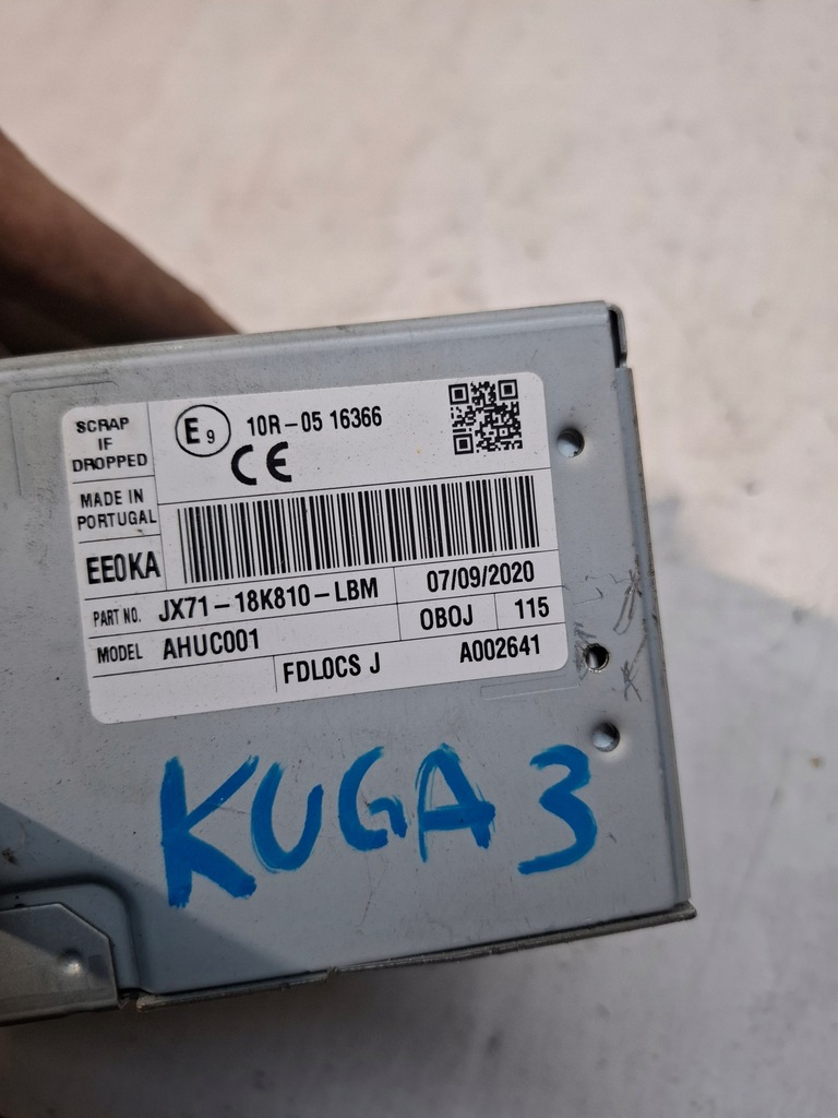 фото №5, Радіо ford kuga mk3 escape 2020- jx71-18k810-lbm