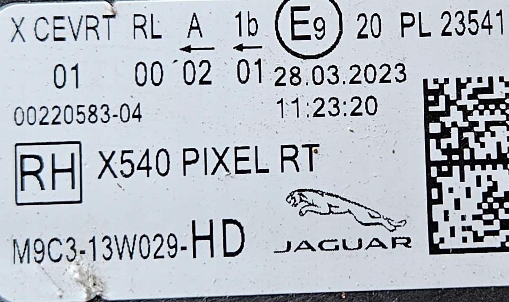 Jaguar e-pace x540 pixel m9c3 ліхтарі  full led нове Недорого