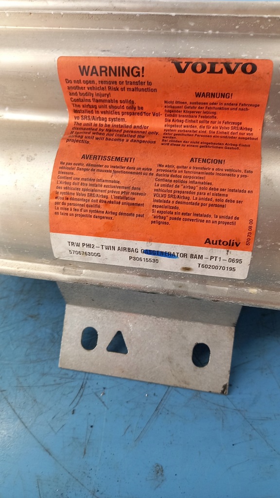 фото №4, Подушка пассажира volvo v40 02r 1.9dci kombi