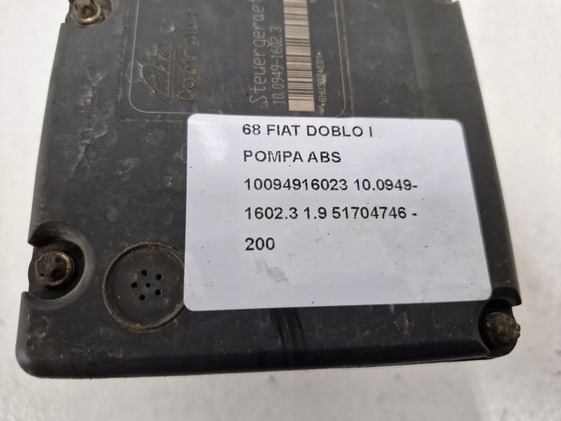 фото №7, Fiat doblo i 1.9 jtd насос abs 10094916023 10.0949-1602.3 51704746
