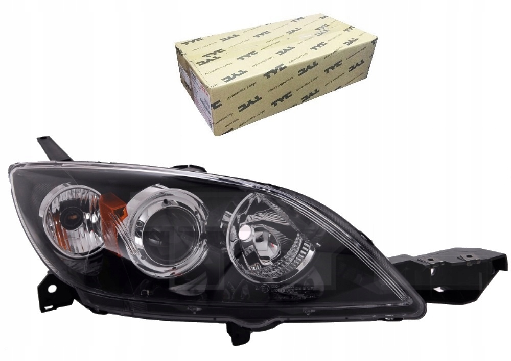 фото №1, Фара лампа mazda 3 bk права h7 hb3 2003-2009