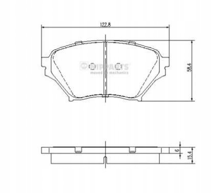 фото №2, Nipparts гальмівні колодки гальмівні mazda mx-5 iii