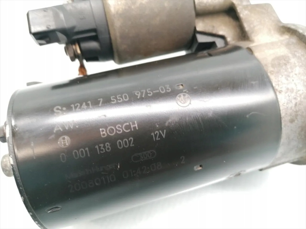 Bmw 1 series стартер 120i бензин 125kw 170 hp 7550975 0001138002 2008 Недорого