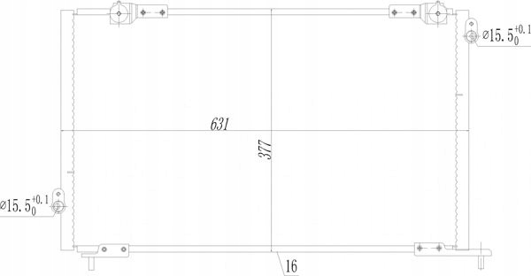 фото №2, Конденсатор радиатор кондиционера 619 529 hart