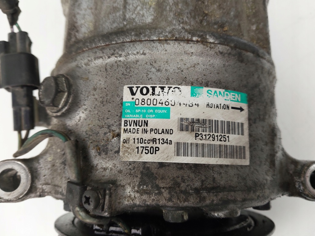 фото №7, Компресор компресор кондиціонера p31291251 volvo v60 i s60 ii 1.6 d2