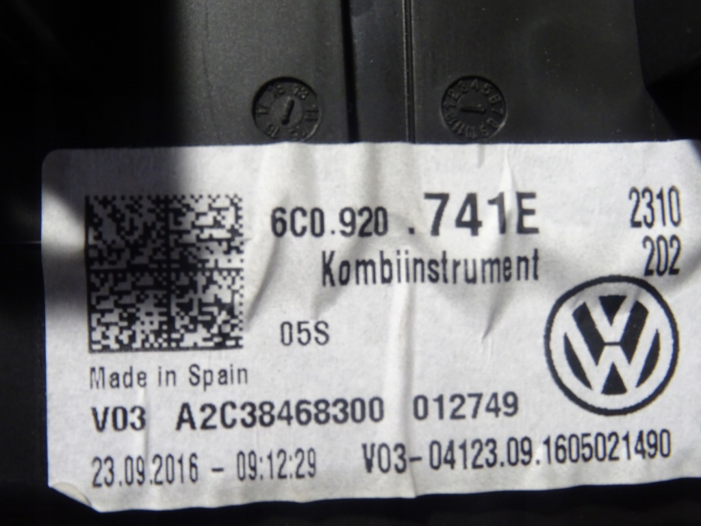 фото №8, Бортовой компьютер блок управления счетчик набор vw polo v 5 6c0 6c lift 14-17 1.4 tdi cus