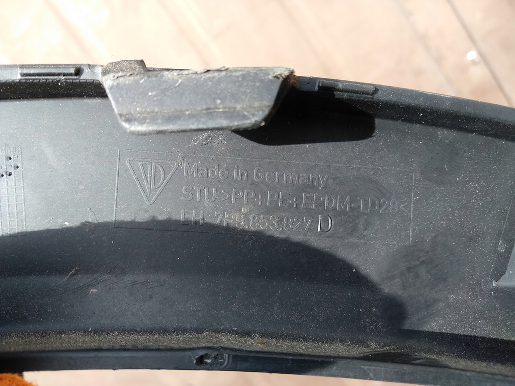 фото №6, Молдинг крила ліва задня porsche cayenne 7p 7p5