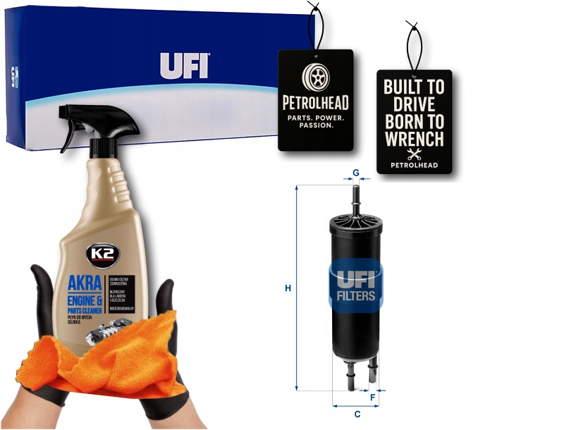 фото №1, Фільтр пального bmw mini ufi ufi #petrolhead pro+ kit12