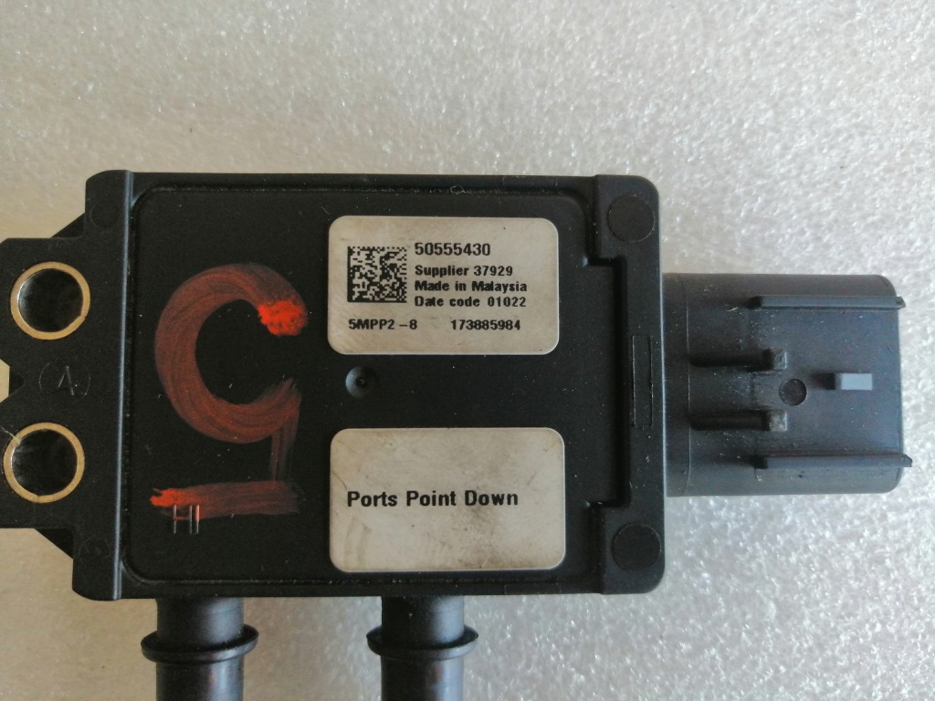 фото №3, Датчик тиску вихлопних газів alfa romeo stelvio 50555430