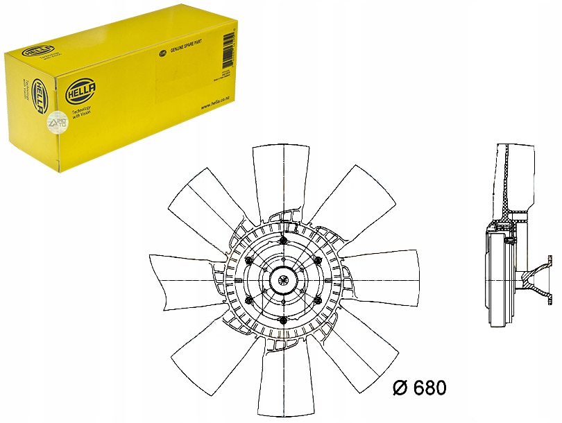 фото №1, Hella вентилятор радиатора