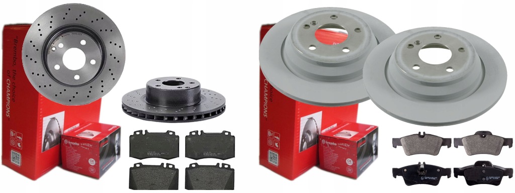 фото №1, Тормозные диски тормозные колодки p+t brembo mercedes s w220 312mm