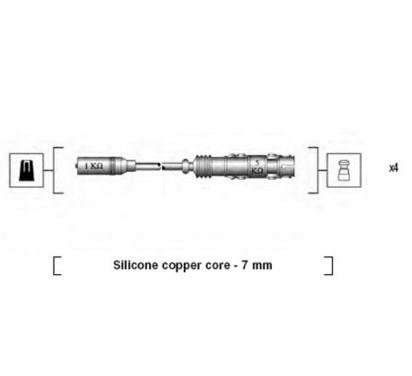 фото №1, Набір трубопровід запалювання magneti marelli 941175250764
