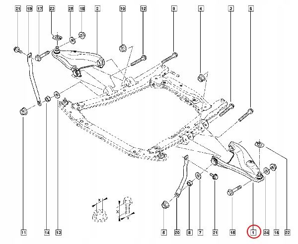 фото №4, Рычаг левый dacia dokker lodgy оригинал