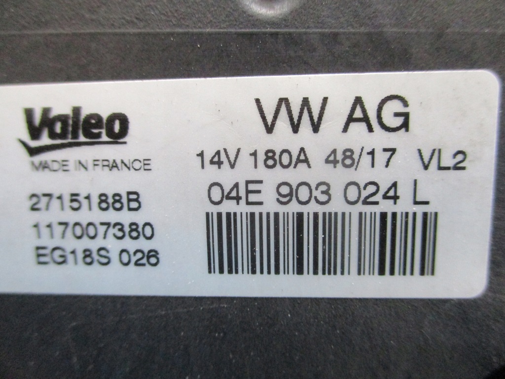 фото №6, Генератор audi a4 b9 1.4 tfsi 04e903024l