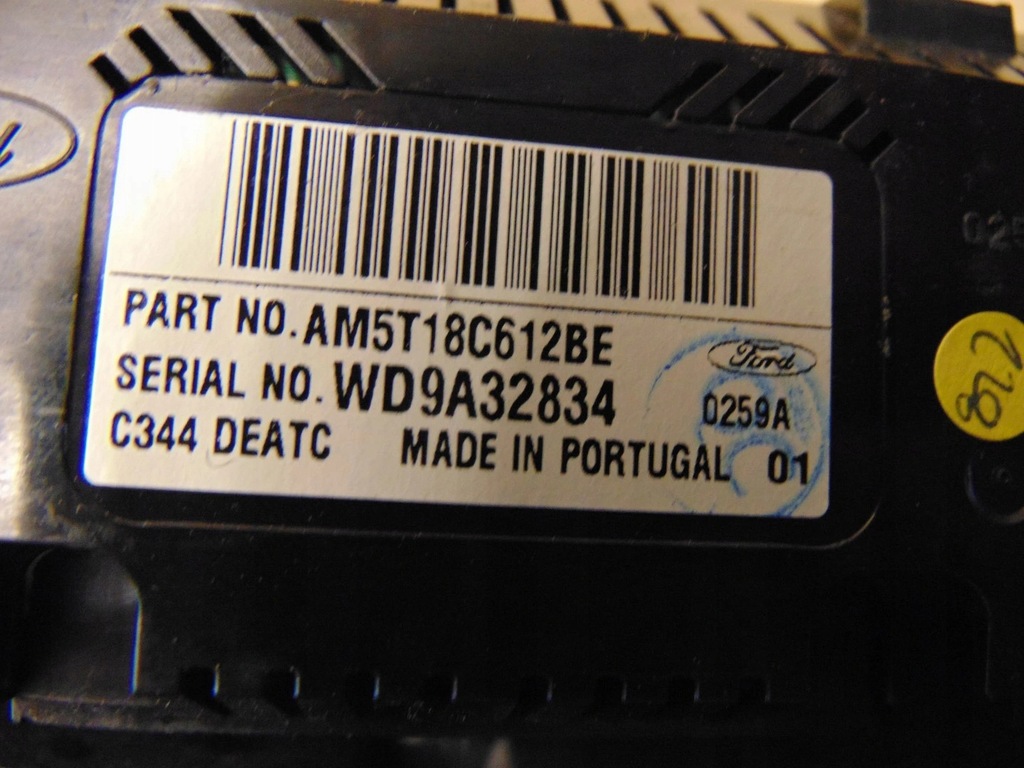 фото №6, Панель управление кондиционера ford c-max mk2