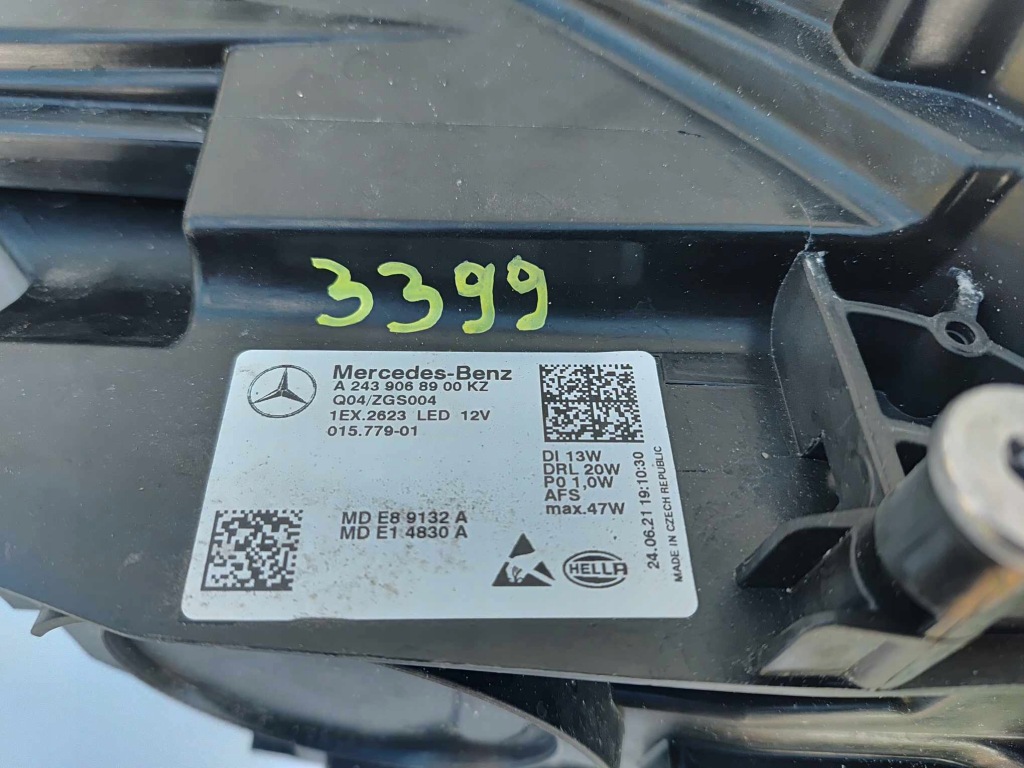 Mercedes eqa eqb w243 фара правий ліва перед передня full led 3399 Зі Шроту