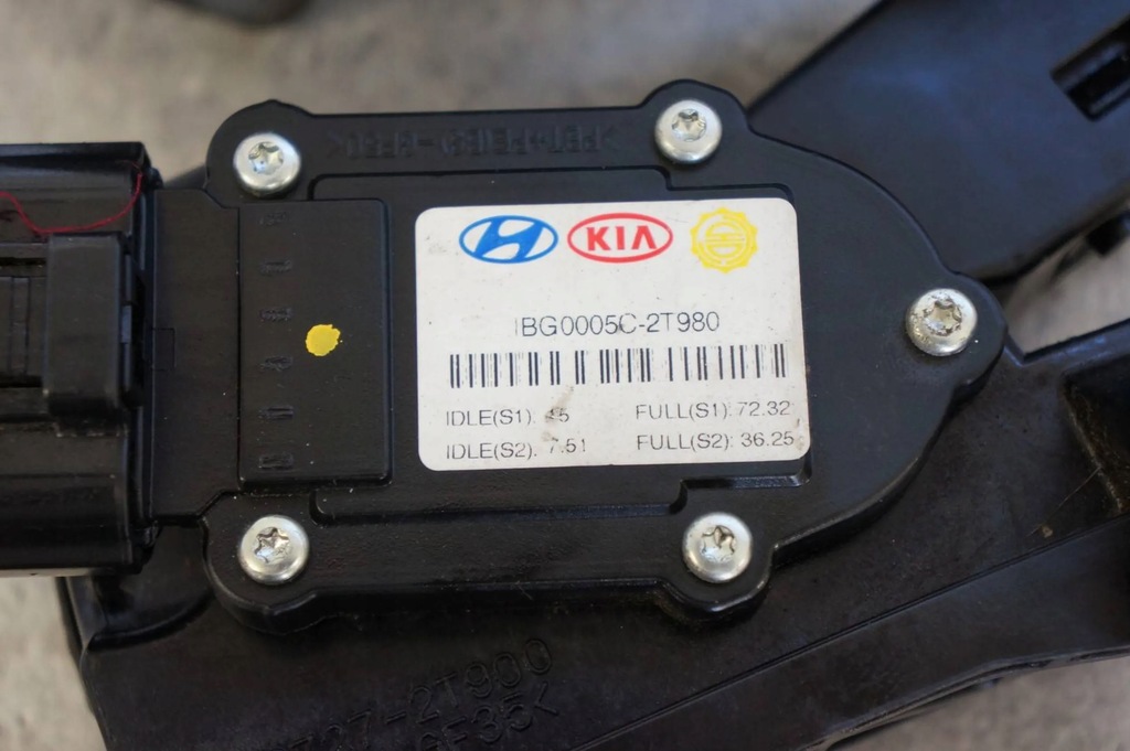 фото №6, Педаль газа потенциометр kia optima iii 1.7 автоматическая коробка передач