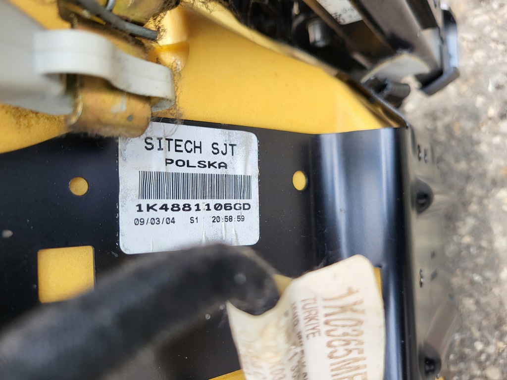 фото №13, Правий сидіння підігріваємий модуль кліпса подушка безпеки подушка vw golf v 1k оригінальний номер eu