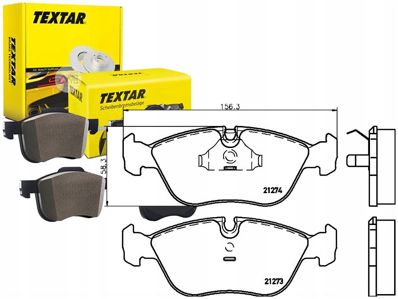 Купить Комплект тормозных колодок тормозных textar 271587 30793799