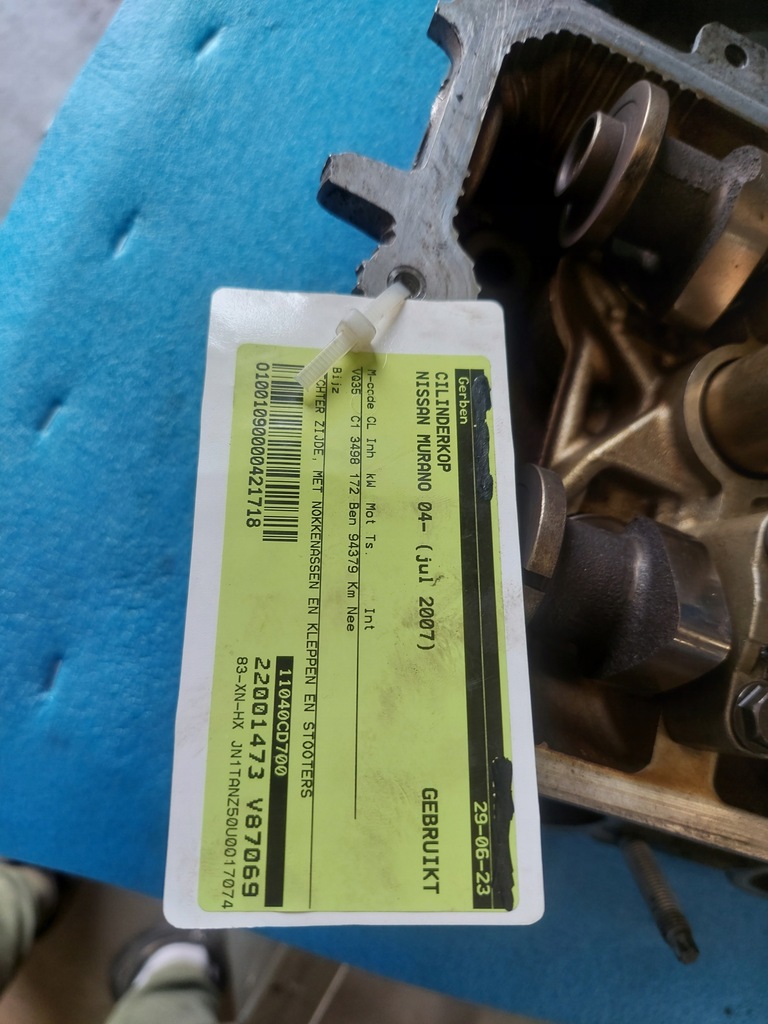 фото №7, Головка nissan murano 3.5 v6,94.379 km vq35