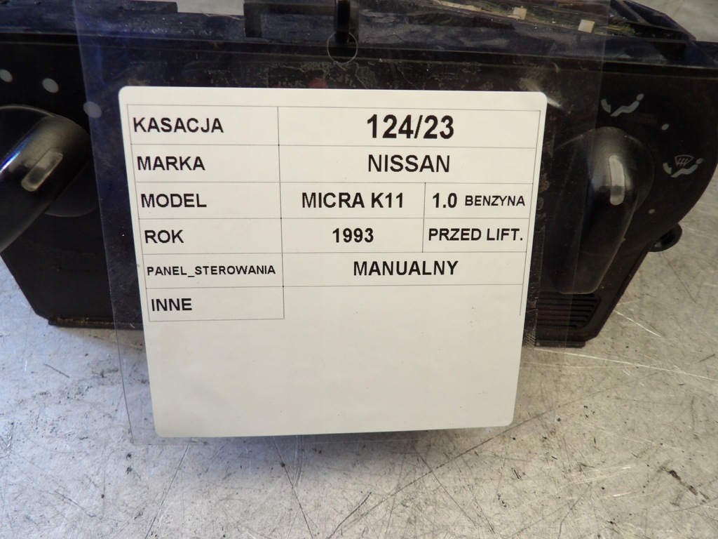 фото №5, Nissan micra k11 панель керування вентиляція