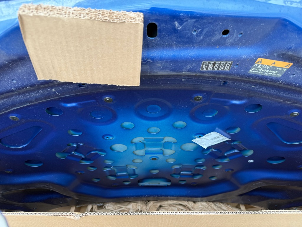 фото №14, Mercedes c klasa w206 206 капот крышка двигателя перед идеальное состояние w цвет 979 5970