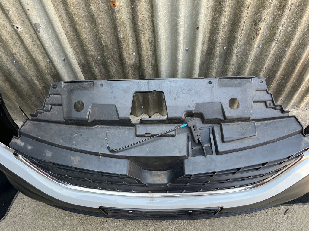 фото №9, Kompletny бампер перед передний trafic iii lift белый решётка радиатора pdc противотуманные фары