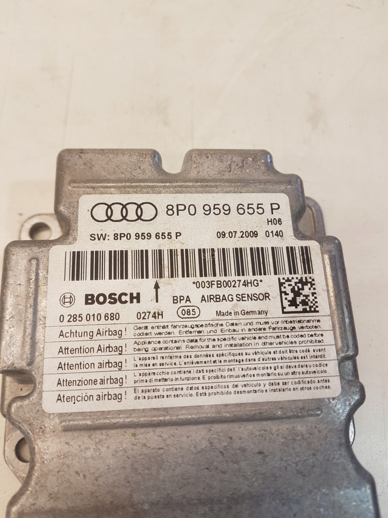 фото №4, Датчик подушок air bag audi a3 8p 8p0959655p