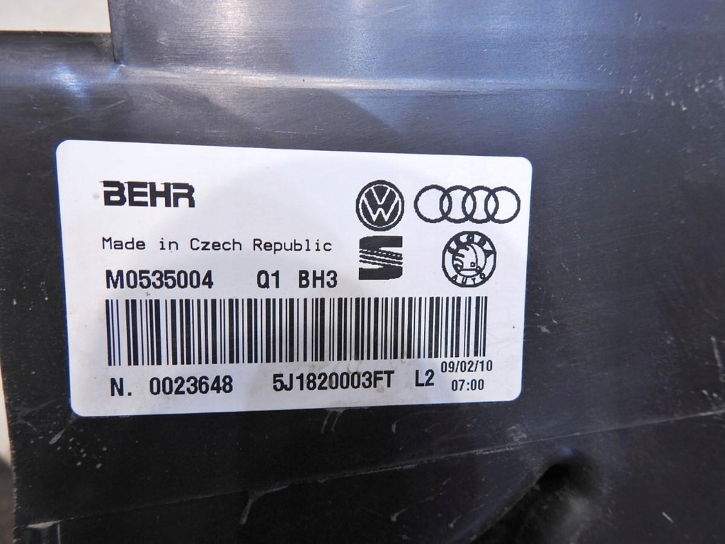 фото №8, Отопитель skoda fabia ii 1.9 tdi 5j1820003ft