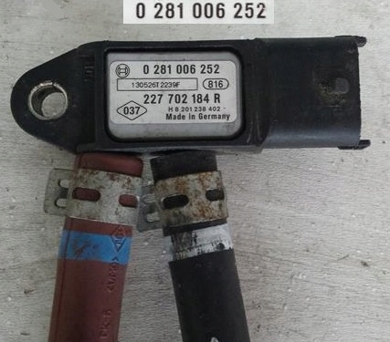 фото №1, Датчик тиску вихлопних газів renault 0281006252