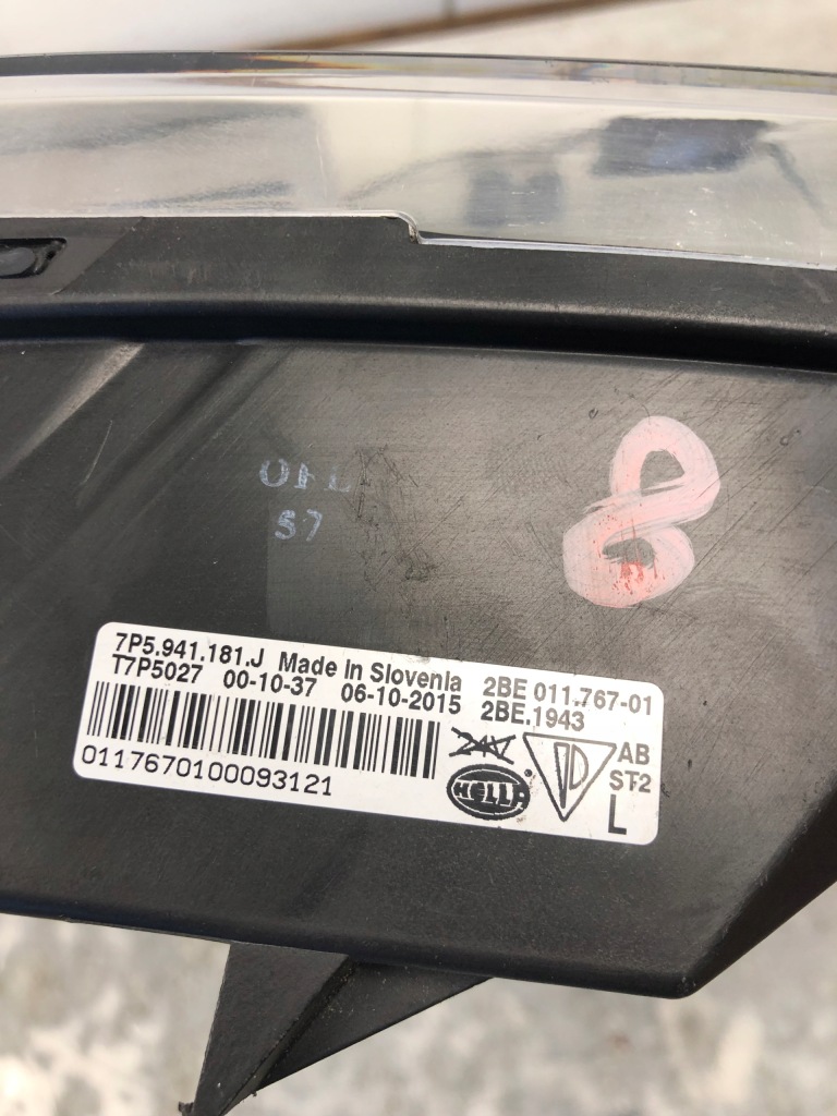 Фара поворотник led drl лівий porsche cayenne 7p5941181j Оригінал