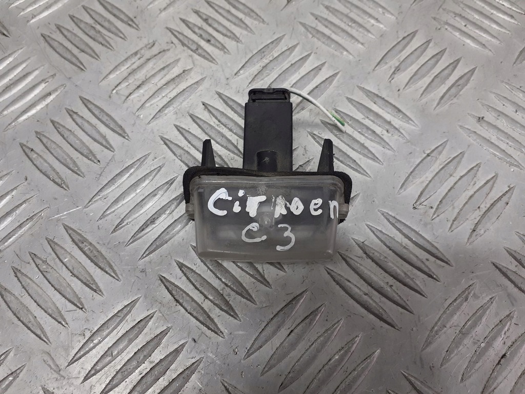 фото №1, Лампа номерного знака реєстраційний citroen c3 i